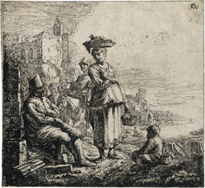 Lot 5287, Auction  120, Wyck, Thomas, Die Frau mit den beiden Körben