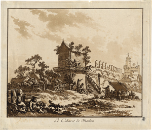 Lot 5332, Auction  120, Le Prince, Jean-Baptiste, Le Cabaret de Moskou; Vue des Environs de Nerva