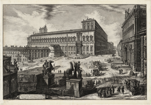 Lot 5352, Auction  120, Piranesi, Giovanni Battista, Veduta della Piazza di Monte Cavallo