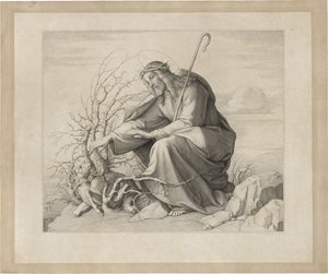 Lot 5418, Auction  120, Keller, Joseph von, Der gute Hirte, das verlorene Schaf aus einem Dornbusch befreiend