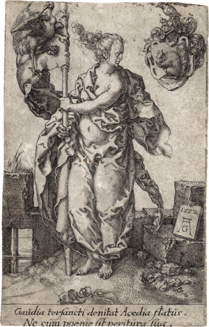 Lot 5505, Auction  120, Aldegrever, Heinrich, Der Fleiß