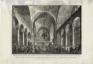 Lot 5534, Auction  120, Brustolon, Giovanni Battista, Die Vorstellung des neuen Dogen in San Marco