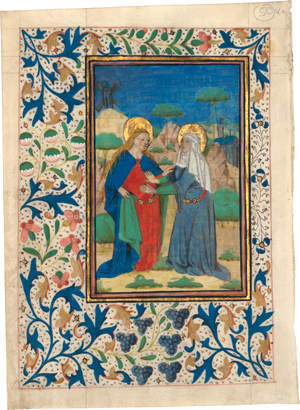 Lot 6610, Auction  120, Buchmalerei, Heimsuchung