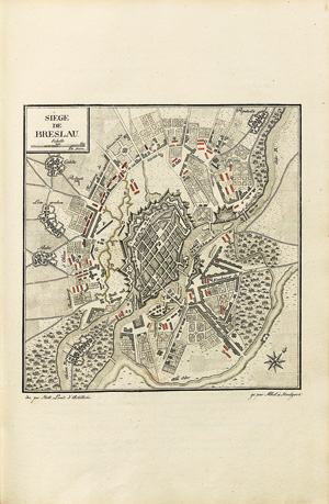 Lot 367, Auction  121, Rösch, Jakob Friedrich, Collection de quarante deux planes de batailles sièges et affaires