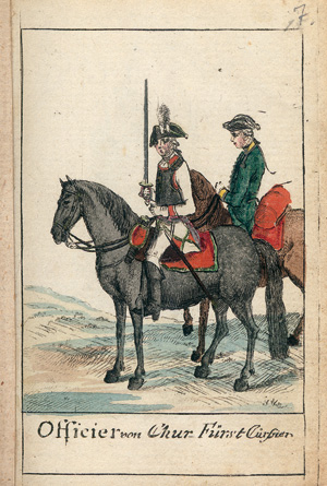 Lot 372, Auction  121, Vorstellung der Chur-Fürstlichen Sächsch: Arme', nach Ihren Regimentern und Uniform an Callaverie & Infanterie. 1779