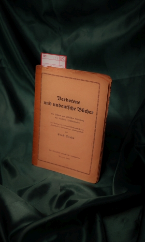 Lot 435, Auction  121, Drahn, Ernst, Verbotene und undeutsche Bücher