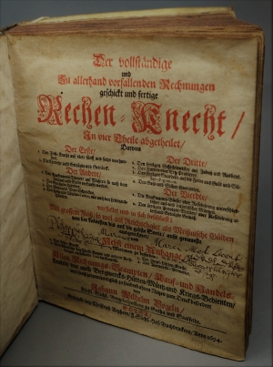Lot 493, Auction  121, Vogel, Johann Wilhelm, Der vollständige Rechen-Knecht