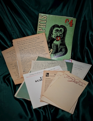 Lot 521, Auction  121, Schneidler, Ernst, Konvolut von Autographen, Zeitungsartikeln, Ausstellungskatalogen etc.