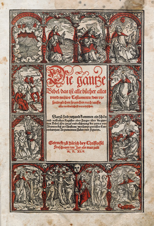 Lot 1028, Auction  121, Die gantze Bibel,, das ist alle bücher allts unnd neüws Testaments