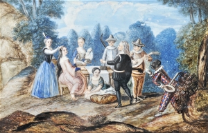 Lot 2293, Auction  121, Sammlung von 4 Miniaturen, Sammlung von 4 Miniaturen. Gouachemalereien.