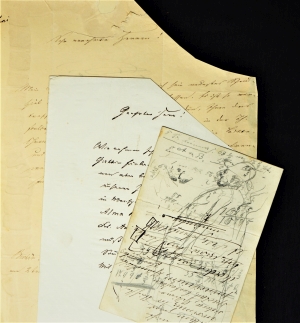 Lot 2372, Auction  121, Glaßbrenner, Adolf, 2 Briefe, 1 Karte