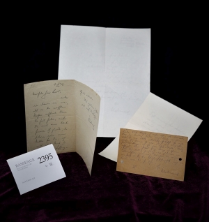 Lot 2395, Auction  121, Klabund (Alfred Henschke), 4 Autographen