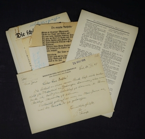 Lot 2396, Auction  121, Kneip, Jakob, Gedichtmanuskript + Beilagen