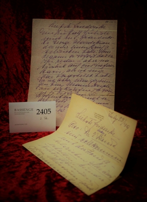 Lot 2405, Auction  121, Mahler-Werfel, Alma, 2 Briefe an Friderike Zweig