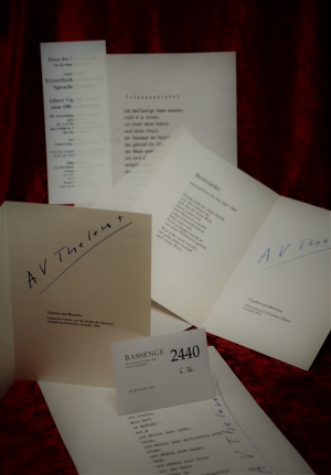 Lot 2440, Auction  121, Thelen, Albert Vigoleis, 5 signierte Gedichte