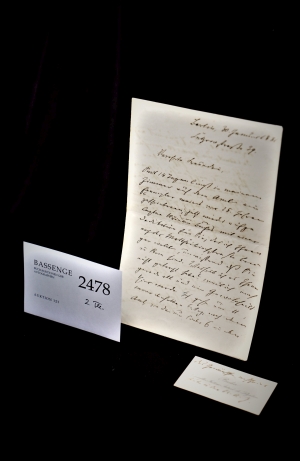 Lot 2478, Auction  121, Bucher, Lothar, Brief an Fanny Lewald