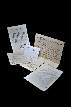 Lot 2481, Auction  121, Bülow, Bernhard H. M. Fürst von, 2 Briefe über Max Liebermann
