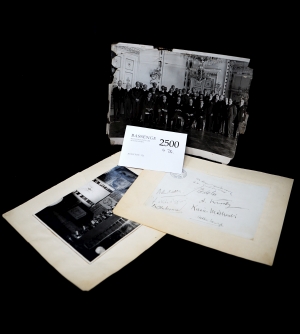 Lot 2500, Auction  121, Paneuropa-Kongress Wien 1926, 2 Albumblätter mit 14 Signaturen