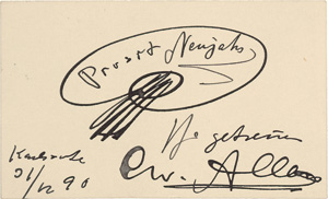 Lot 2506, Auction  121, Allers, Christian Wilhelm, Konvolut von 5 Briefen und 1 Kärtchen