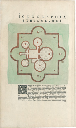 Lot 2663, Auction  121, Brahe, Tycho, Ichnographia praecipuae domus arcis Uraniburgi 