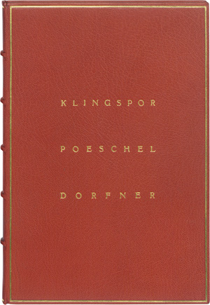 Lot 3108, Auction  121, Unsere Gutenbergringträger, Klingspor Poeschel Dorfner