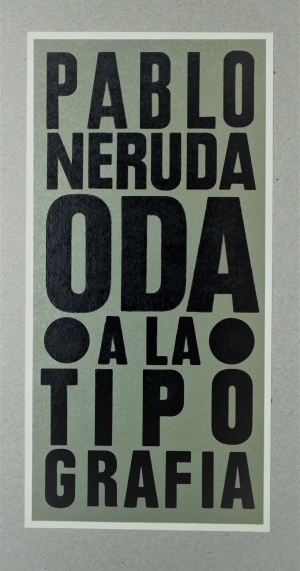 Lot 3368, Auction  121, Neruda, Pablo, Oda a la tipografia