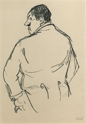 Lot 3376, Auction  121, Orlik, Emil, Mann im verlorenen Profil. Zwei signierte Original-Lithographien