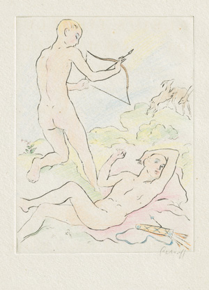 Lot 3478, Auction  121, Tibullus, Albius und Schoff, Otto - Illustr., Das Buch Marathus