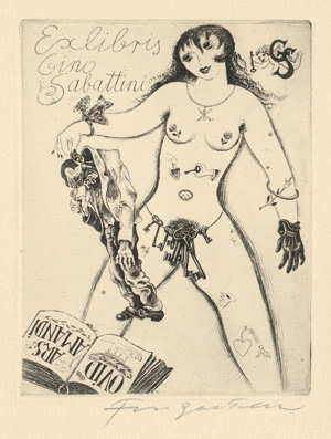 Lot 3536, Auction  121, Fingesten, Michel, Sammlung von 12 Exlibris in Kupferstich. 