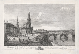 Lot 5214, Auction  121, Bellotto, Bernardo, Perspective de la Facade de la Roiale Eglise Catolique