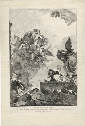 Lot 5298, Auction  121, Tiepolo, Giovanni Domenico, Die heilige Jungfrau erscheint dem hl. Simon Stock