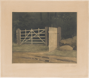 Lot 5337, Auction  121, Ilsted, Peter, "Et Skoveld": Gatter im Wald