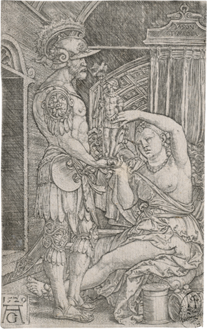 Lot 5424, Auction  121, Aldegrever, Heinrich, Medea übergibt die Hausgötter an Jason