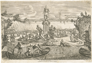 Lot 5442, Auction  121, Bella, Stefano della, Die Statue Ferdinando I de' Medicis im Hafen von Livorno