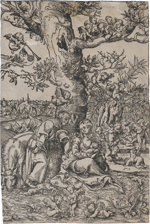 Lot 5465, Auction  121, Cranach d. Ä, Lucas, Die Ruhe auf der Flucht nach Ägypten.