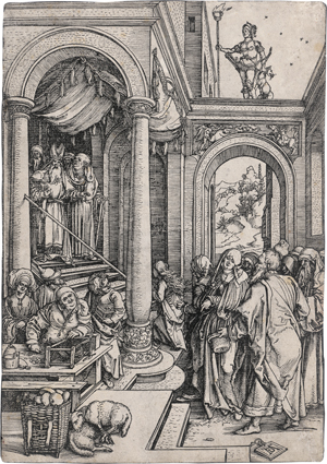 Lot 5473, Auction  121, Dürer, Albrecht, Mariens Tempelgang