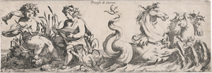 Lot 5490, Auction  121, Französisch, um 1650. "Trionfe de Cerres" (Fries mit musizierenden Bacchanten und Hippocampen)