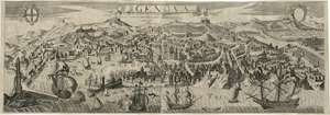 Lot 5531, Auction  121, Italienisch, 1670. Genova - Ansicht von Genua 