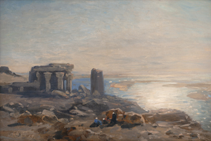 Lot 6156, Auction  121, Koerner, Ernst Carl Eugen, Die Tempelruinen von Kom Ombo am Nil in Oberägypten