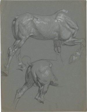 Lot 6327, Auction  121, Rothaug, Alexander, Pferdestudien