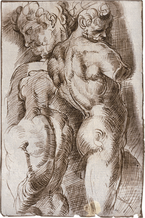 Lot 6697, Auction  121, Italienisch, 18. Jh. Stehender Herkules: Studien nach einer antiken Skulptur.