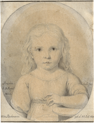 Lot 6763, Auction  121, Schnorr von Carolsfeld, Veit Hanns, Kinderbildnis der Enkelin Ottilie Blochmann