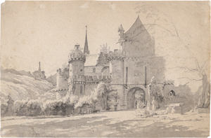 Lot 6779, Auction  121, Gurlitt, Louis, Die Löwenburg bei Kassel mit Blick auf den Herkules auf der Wilhelmshöhe