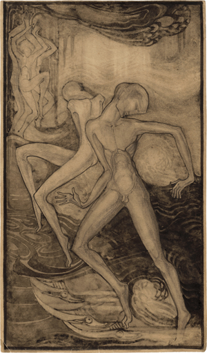 Lot 6866, Auction  121, Niederländisch, 1890er Jahre. Männliche tanzende Akte