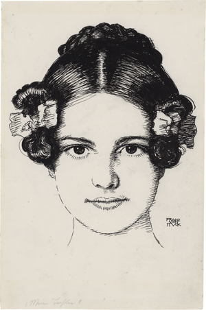 Lot 6871, Auction  121, Stuck, Franz von, Bildnis der Tochter Mary en face