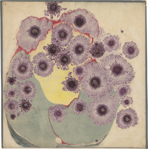 Lot 6873, Auction  121, Pirchan, Emil, Komposition in Mauve, Grün, Orange und Gelb