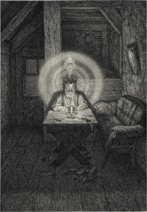 Lot 6894, Auction  121, Schwimbeck, Fritz, Klinkherbogk befragt die gläserne Kugel