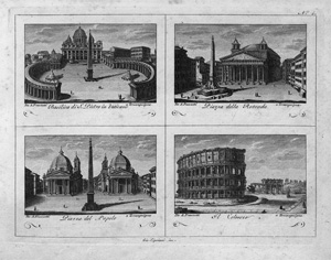 Lot 109, Auction  122, Franzetti, Agapito - Hrsg., Raccolta di No 320 vedute si antiche che moderne