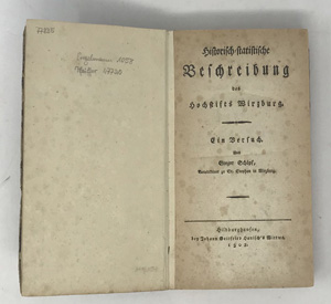 Lot 174, Auction  122, Schöpf, Gregor, Historisch-statistische Beschreibung des Hochstifts Würzburg.
