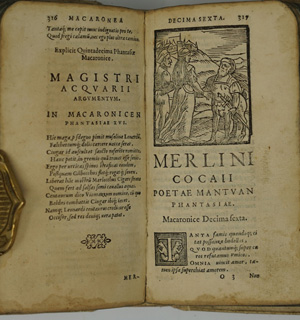 Lot 1327, Auction  122, Folengo, Teofilo, Opus Merlini Cocaii, poetae Mantuani, Macaronicorum. 